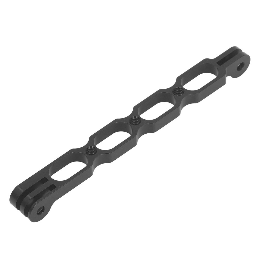 Akozon Action Camera Helmet Extension Mount Aluminum Alloy Sports Camera Helmet Arm Bracket for X3 ONE RS GO 2 Black 6.3in