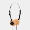 Retrospekt Retro Foam On-Ear Headphones  On-Ear Wired Headphones with Foam Earpads  3.5mm Jack for Cassette Players, Walkmans, Boomboxes & More  Vintage-Style (Peach) view 1