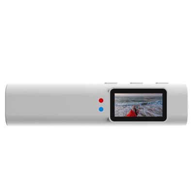 Action Camera 2.7K, FPV Camera with 0.96 inch Color Screen, MIC, One Touch Recording, 110 Wide Angle, for Daily Vlogs, Cycling, Hiking, Fishing (White)