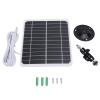 20W Wall Solar Panel IP68 Sealed Monocrystalline Solar Panel Charger with 9.8ft Charging Cable for Security Camera 5V view 1