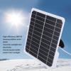 20W Wall Solar Panel IP68 Sealed Monocrystalline Solar Panel Charger with 9.8ft Charging Cable for Security Camera 5V view 2