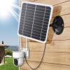 20W Wall Solar Panel IP68 Sealed Monocrystalline Solar Panel Charger with 9.8ft Charging Cable for Security Camera 5V view 3