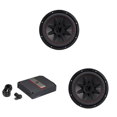 Kicker 52CVR104 10 in Woofer 2-Amplifier 51LX8501 Bundle
