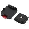 Aluminum Quick Release Plate for Arca Compatible 1/4 & 3/8 Threads, DSLR Camera Mount for Tripods, Monopods & Stabilizers view 3