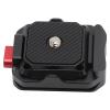 Aluminum Quick Release Plate for Arca Compatible 1/4 & 3/8 Threads, DSLR Camera Mount for Tripods, Monopods & Stabilizers view 4