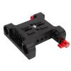 Bognajin 1/4in Screw Interface Camera Mounting Base Plate, Aluminum Alloy, 15mm Pipe Diameter, Scratch DSLR Accessory for FS7, A7, A7C, C100, C300, C500, GH5, XT4 view 2