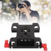 Bognajin 1/4in Screw Interface Camera Mounting Base Plate, Aluminum Alloy, 15mm Pipe Diameter, Scratch DSLR Accessory for FS7, A7, A7C, C100, C300, C500, GH5, XT4 view 4
