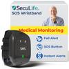 Seculife SOS Wristband  Elderly Life Saving Fall Alert System, Emergency Call Button, Assistive Speakerphone, GPS Tracking, Seniors Dementia, Alzheimers, 24/7 Medical Monitoring (Black) view 1