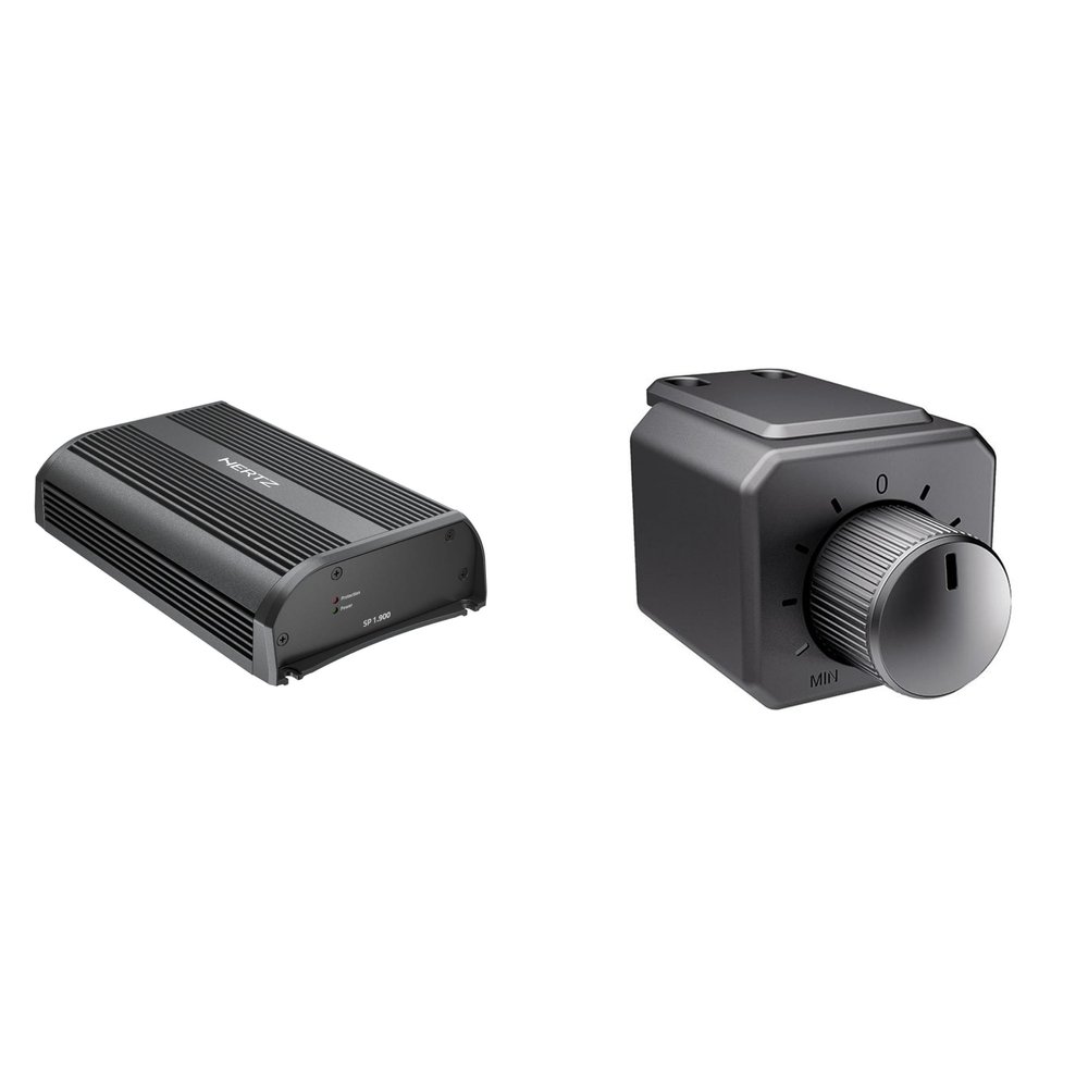 Hertz SP 1.900 D-Class Mono Amplifier and HRC 02 Remote Sub Level Control