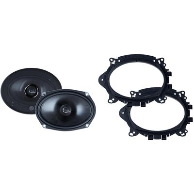 Memphis Audio MS69V 6x9 Convertible Set with OEMBKT69 Vehicle Specific 6X9 Speaker Adaptors