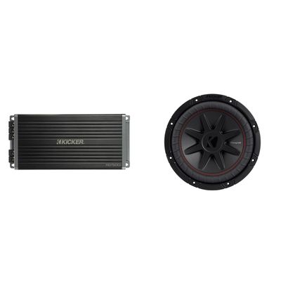 Kicker 10 Inch CVR Woofer Includes 52CVR104 Package with 47KEY5001 Amplifier
