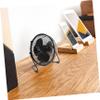 ARTIBETTER Mini Fan with LED Clock Display Portable Personal Cooling Fan for Home Office Rotation Easy Off Operation for Desk Use Powered view 2
