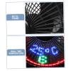 ARTIBETTER Mini Fan with LED Clock Display Portable Personal Cooling Fan for Home Office Rotation Easy Off Operation for Desk Use Powered view 4