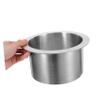 Recessed Trash Grommet, Stainless Steel Hidden Chute for Commercial Spaces view 3