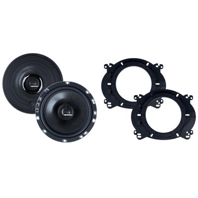 Memphis MS60V - 6.5" Oversized Convertible Set with OEMBKT60 Vehicle Specific 6 1/2"" Speaker Adaptors