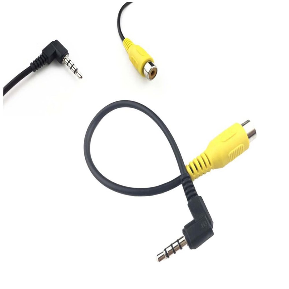 BUGUUYO Converter Cable for Car Tablet Easy Connection for Monitors Lightweight and Space Saving Design for Rear View Camera Setup Black