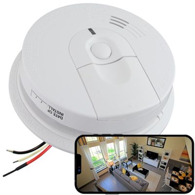 4K HD Wi-Fi Nanny Alarm Surveilliance Camera Mobile View with 32GB SD Card Included - 120V Wired / 4618 / Video Only (No Audio)