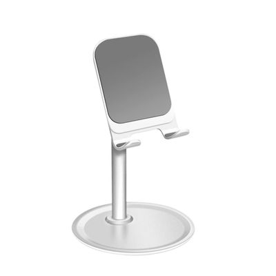 balacoo Adjustable Phone Holder Metal Phone Base Supporter Rotating Desktop Stand Tablets Silver