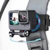 360 Rotary Camera Backpack Clip Black Non-Slip Quick Release Chest Holder for 10 9 Action Camera Parts view 3