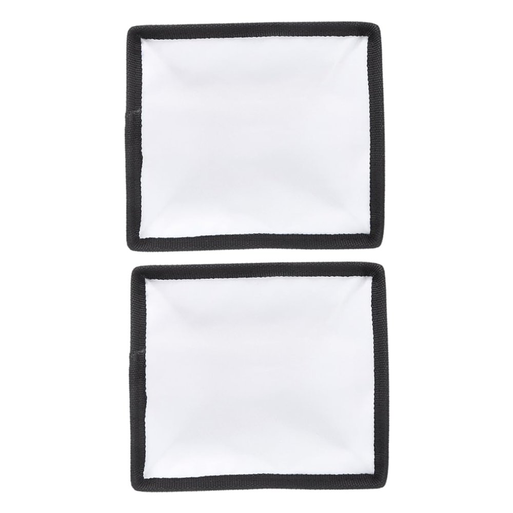 DOITOOL 2pcs Diffuser Sock Soft Flash Diffuser for Camera Reflective Material Inside for Indoor Outdoor Photography