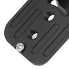 Aluminum Alloy Lens Support Bracket, for Nikon 70 200mm f/2.8E FL ED VR 70 200mm f/2.8G ED VR II, with Safety Lock, 1/4in Screw Hole 38mm Arca Mount, CNC Machined, Anodi view 3