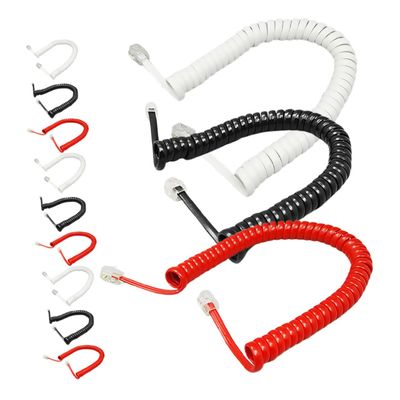 Angoily 12pcs Landline Phone Cord Replacement Curly Telephone Cable Coiled Telephone Line Cord Easy to Install