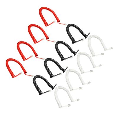 OSALADI 12pcs Coiled Phone Line Cord Home Office Landline Cord Flexible Telephone Connection for Landline Phones Tangle Design