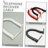 OSALADI 12pcs Coiled Phone Line Cord Home Office Landline Cord Flexible Telephone Connection for Landline Phones Tangle Design view 3