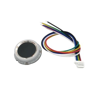 for R502-A RGB Control Small Thin Circular DC3.3V SH1.0-6pin Capacitive Fingerprint Module Sensor Scanner
