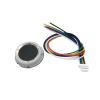 for R502-A RGB Control Small Thin Circular DC3.3V SH1.0-6pin Capacitive Fingerprint Module Sensor Scanner view 1