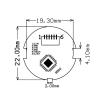 for R502-A RGB Control Small Thin Circular DC3.3V SH1.0-6pin Capacitive Fingerprint Module Sensor Scanner view 4