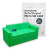 Micro SD Card Organizer - Sofa-Shaped Holder for Memory Cards, Desk Storage & Display - 3D Printed in Canada view 1
