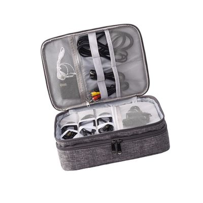 balacoo 3-layer Waterproof Data Cable Storage Bag Tech Bag Organizer for Travel Electronics Accessories Organizer Cord