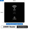 110V 220V Wall - Mounted Smart WiFi Router - 1000Mbps High - Speed AP with Relay Function (Black) view 2