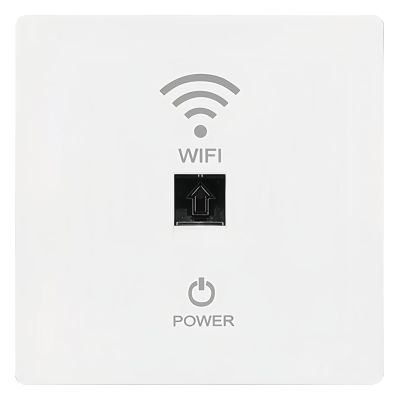 110V 220V Wall - Mounted Smart WiFi Router - 1000Mbps High - Speed AP with Relay Function (White)