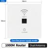 110V 220V Wall - Mounted Smart WiFi Router - 1000Mbps High - Speed AP with Relay Function (White) view 2