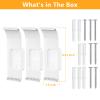 Mamerry Wall Mount Bracket for eero Pro 7 Router - Space-Saving Tri-Band Wi-Fi 7 Mesh System Accessory, Easy Installation Compatible with eero Pro 7(3 Pack) view 4