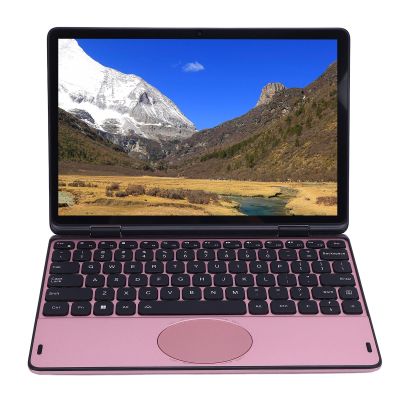 11 Inch Convertible Laptop, 2 in 1 Laptop Computer with FHD 360 Degree Touchscreen, 8GB DDR4 RAM 128GB SSD, 3.40GHz Processor, Lightweight Slim Design (Rose Gold)