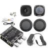 UYXOERA HiFi high Fidelity Stereo Bass Treble Audio, Arcade Home DIY, 12V Power Amplifier 3 inch 10W 8 ohm Speaker AUX Module T30L (Black) view 1