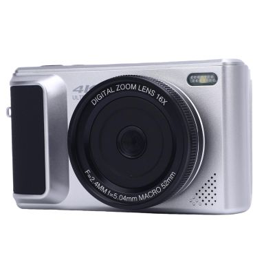 4K Mirrorless Digital Camera for Photography & Vlogging with 64MP HD Autofocus, 16X Zoom, 180 Flip Screen, Compact Travel Camera with AI Stabilization (Silver)