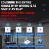 110V 220V Wall - Mounted Smart WiFi Router - 1000Mbps High - Speed AP with Relay Function (Golden) view 4