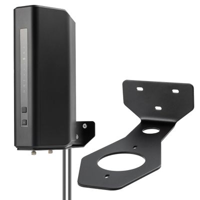 PETIMETI Wall Mount Bracket for Nighthawk WiFi 7 Router, Aluminum Alloy Wall Mount Holder Compatible with Nighthawk RS90 RS100 RS150 RS200 RS280S RS300 RS500 RS600 RS700S BE17000 BE19000 (1 Pack)