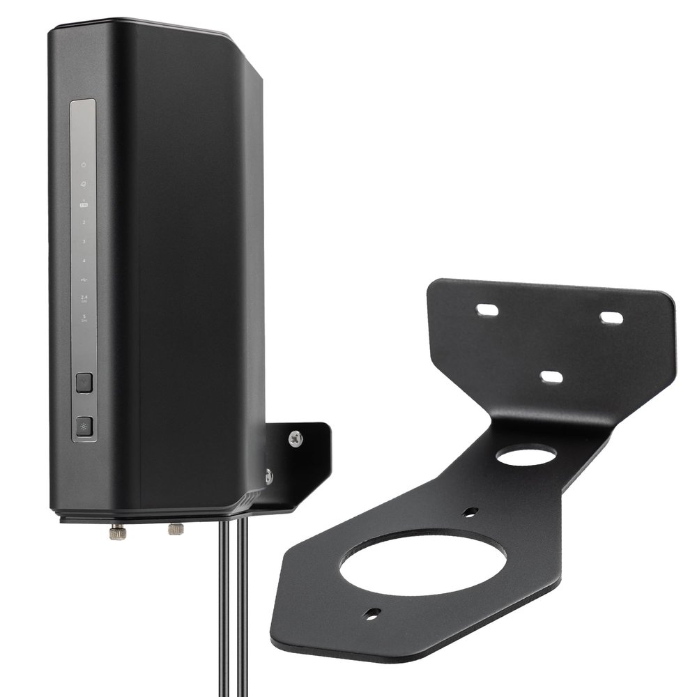 PETIMETI Wall Mount Bracket for Nighthawk WiFi 7 Router, Aluminum Alloy Wall Mount Holder Compatible with Nighthawk RS90 RS100 RS150 RS200 RS280S RS300 RS500 RS600 RS700S BE17000 BE19000 (1 Pack)