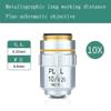 Microscope Kit Metallographic Microscope Long Working Distance Flat Field achromatic Objective PL L 5 10 20 40 50 60 80 100X Dry Lens Microscope Lens Adapters(10X) view 2