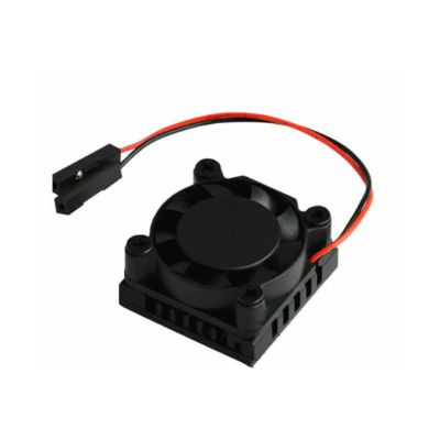 1 Set Fast Silence Cooling Square 1/2 Dual Fan Single Fan with Heatsink for Raspberry Pi 3B/3B+ Accessory