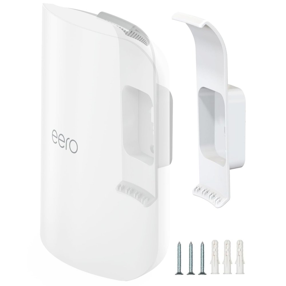 Mamerry Wall Mount Bracket for eero Pro 7 Router - Space-Saving Tri-Band Wi-Fi 7 Mesh System Accessory, Easy Installation Compatible with eero Pro 7(1 Pack)
