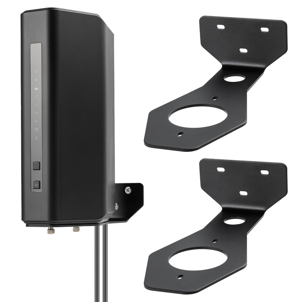 PETIMETI Wall Mount Bracket for Nighthawk WiFi 7 Router, Aluminum Alloy Wall Mount Holder Compatible with Nighthawk RS90 RS100 RS150 RS200 RS280S RS300 RS500 RS600 RS700S BE17000 BE19000 (2 Pack)
