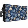 Outdoor TV Cover Blue Gray Sea Shell Nautilus Weatherproof Waterproof Outside TV Protector with Zipper,Summer Ocean Life Smart Television Screen Cover for 60 to 65Inch Screens view 1