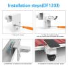Gutter Mount for, Outdoor Security Camera Gutter Mounting Bracket Kit for S340 4G LTE Cam S330, Aluminum Alloy view 4