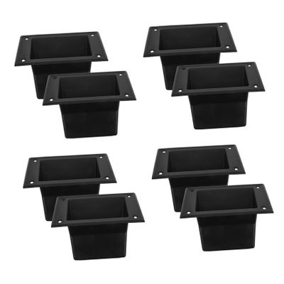 BESTYASH 8pcs Speaker Pull Handles for Tool Box and Stage Box Removable Heavy Duty Grasp Holders with Comfortable Grip for Easy Installation and Portability